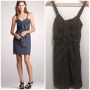 J.Crew Swirling Dots Silk Wool polka dot dress -2